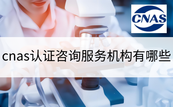 cnas认证咨询服务机构有哪些