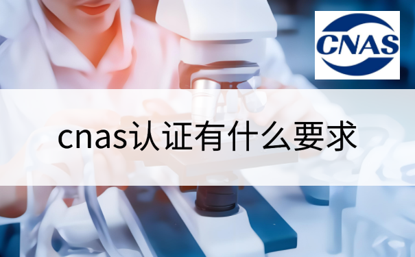 cnas认证有什么要求