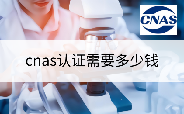 cnas认证需要多少钱