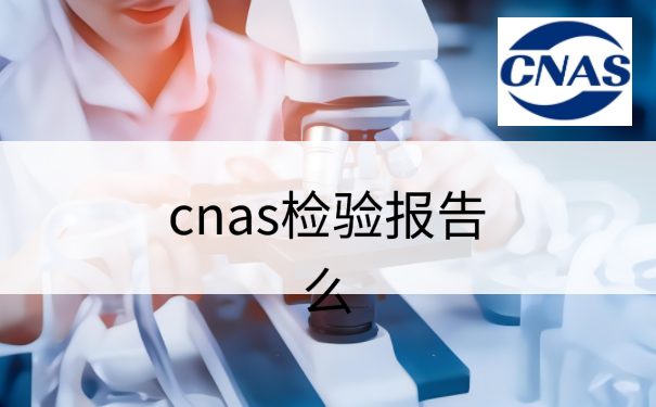 cnas检验报告