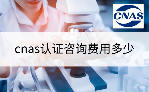 cnas认证咨询费用多少